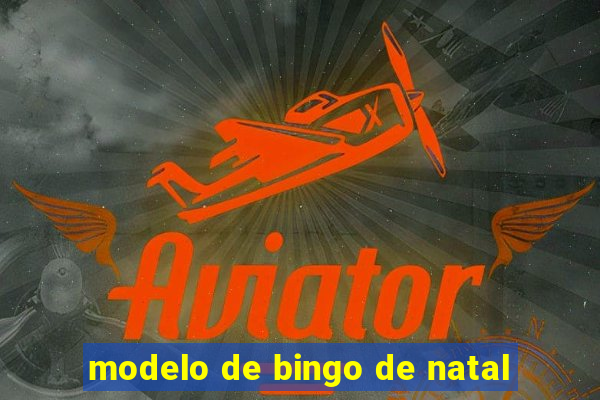 modelo de bingo de natal